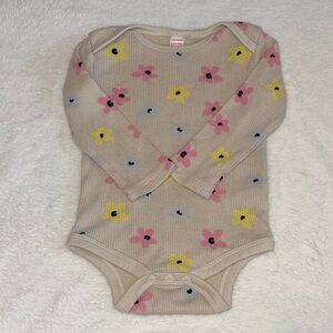 (3 for $10) Joe Fresh Floral Knit ribbed Baby Onesie bodysuit 🌼